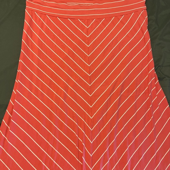 Ava + Viv coral chevron maxi skirt - Picture 2 of 4